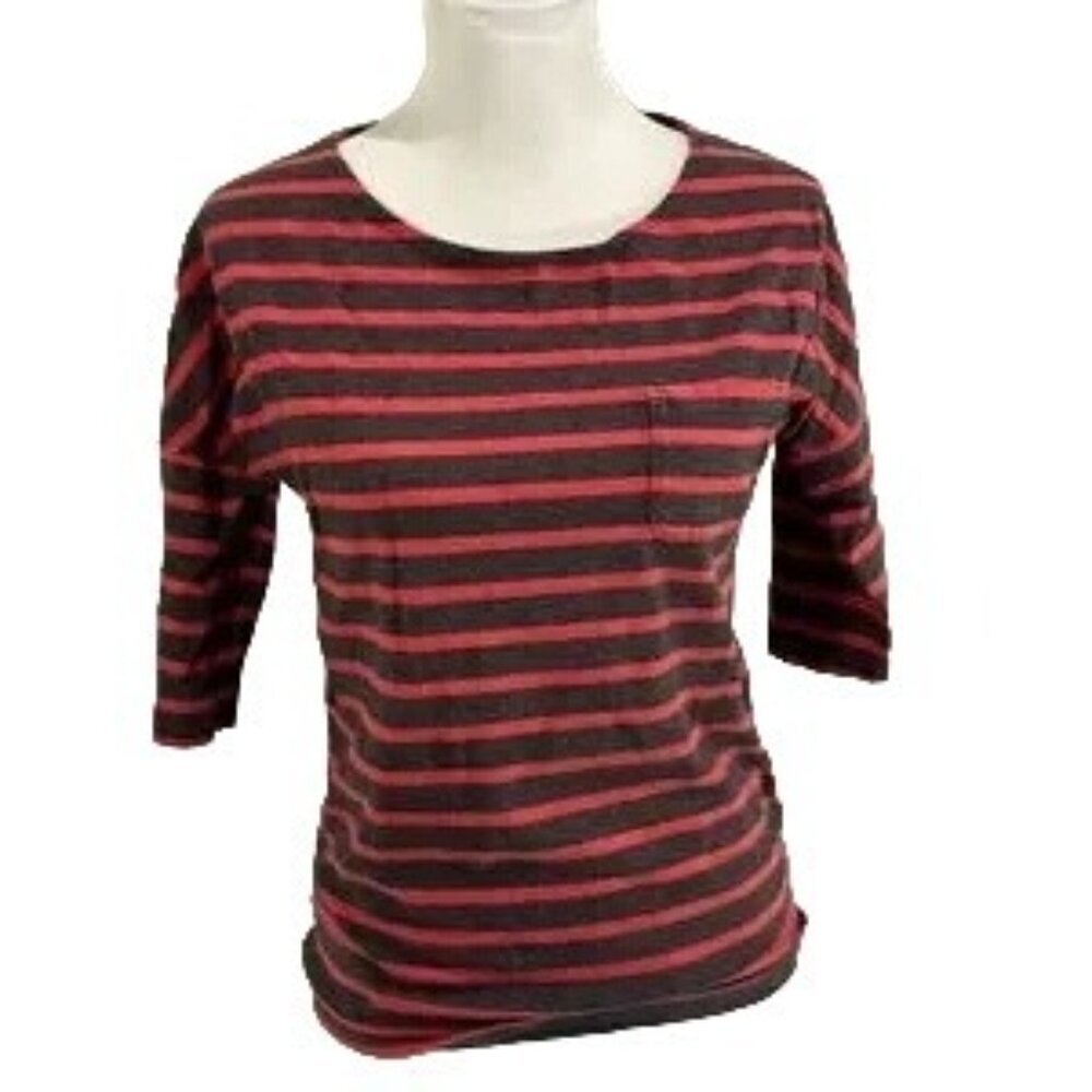 Boden Breton Boatneck Red Stripe Top